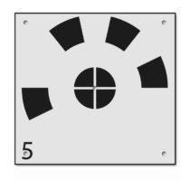 Marque de fond de drone RSL570-10 avec numérotation