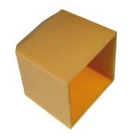 Einschlaghaube gelb – Einschlag-Marken 90 x 90 mm