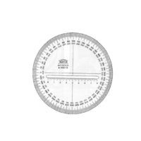 AKRYLA – Rapporteur cercle plein – 20 cm  –  360°