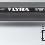 LYRA – Porte-craie ø 11-12 mm – NOIR