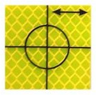 Cible de précision – 40 x 40 mm – 12 pièces – jaune