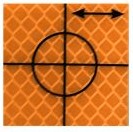 Cible de précision – 40 x 40 mm – 24 pièces – orange