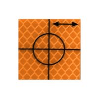 Cibles de précision  – orange   30 x 30 mm – 90 pièces