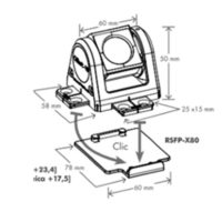 Miniprisma RSMP380 mit Kippfunktion, rot, silberbeschichtet