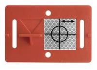 Plaquette de mesure avec cible COMBI (RS31) – rouge – autocollante