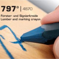 LYRA 797 | 4870 – Craie de marquage – pour bois, métal, asphalte – ø 11-12 mm – NOIR