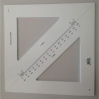 LAGERVERKAUF – Koordinaten-Dreieck – AKRYLA  34 cm