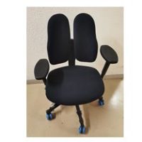DUO-BACK – Chaise de bureau modèle duo-back 11 – tissu noir