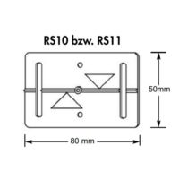 Metriss-Plakette – (RS11) – ROT – selbstklebend