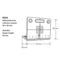 Winkel-Vermessungs-Plaketten – (RS95) – ROT